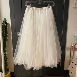 Cynthia rowley tulle skirt white XS sold out!